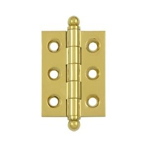 Deltana 2" x 1 1/2" Cabinet Brass Hinges w/Ball Tips (Pair) CH2015