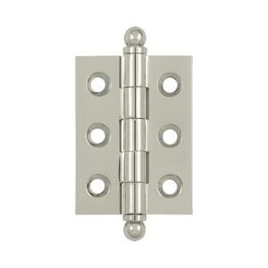 Deltana 2" x 1 1/2" Cabinet Brass Hinges w/Ball Tips (Pair) CH2015