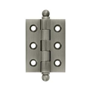 Deltana 2" x 1 1/2" Cabinet Brass Hinges w/Ball Tips (Pair) CH2015