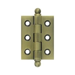 Deltana 2" x 1 1/2" Cabinet Brass Hinges w/Ball Tips (Pair) CH2015