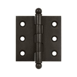Deltana 2" x 2" Cabinet Brass Hinges w/Ball Tips (Pair) CH2020