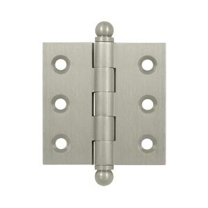 Deltana 2" x 2" Cabinet Brass Hinges w/Ball Tips (Pair) CH2020