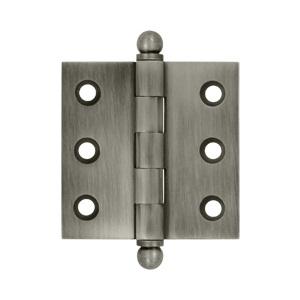 Deltana 2" x 2" Cabinet Brass Hinges w/Ball Tips (Pair) CH2020
