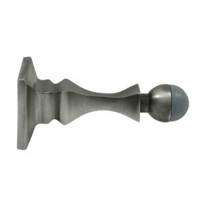 Deltana BDH35 Heavy Duty Solid Brass Baseboard Door Bumper Antique Pewter