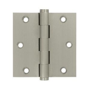 Deltana 3 1/2" x 3 1/2" Square Corner Residential Brass Hinges DSB35R