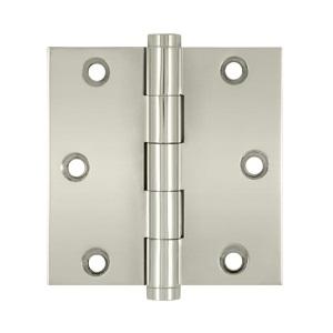 Deltana 3 1/2" x 3 1/2" Square Corner Standard Brass Hinges DSB35