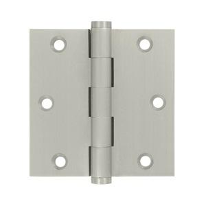 Deltana 3 1/2" x 3 1/2" Square Corner Standard Brass Hinges DSB35