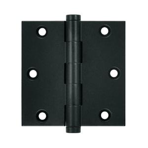 Deltana 3 1/2" x 3 1/2" Square Corner Standard Brass Hinges DSB35