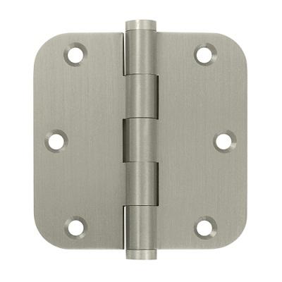 Deltana 3 1/2" x 3 1/2" Radius Corner Residential Solid Brass Hinges DSB35R4-R
