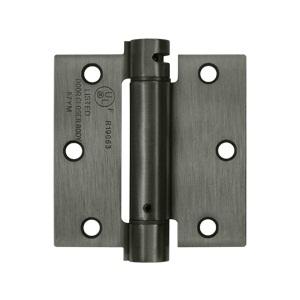 Deltana 3 1/2" X 3 1/2" Square Corner Spring Steel Hinge DSH35