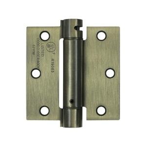 Deltana 3 1/2" X 3 1/2" Square Corner Spring Steel Hinge DSH35