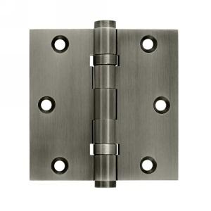Deltana 3 1/2" x 3 1/2" Square Corner Ball Bearing Brass Hinges DSB35B