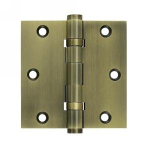 Deltana 3 1/2" x 3 1/2" Square Corner Ball Bearing Brass Hinges DSB35B