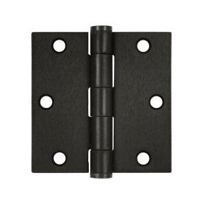 Deltana 3 1/2" x 3 1/2" Square Corner Heavy Duty Steel Hinges S35HD
