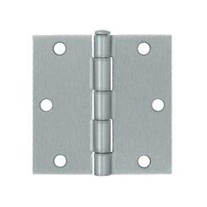 Deltana 3 1/2" x 3 1/2" Square Corner Residential Steel Hinges S35R