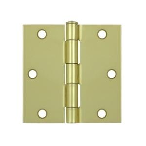 Deltana 3 1/2" x 3 1/2" Square Corner Residential Steel Hinges S35R
