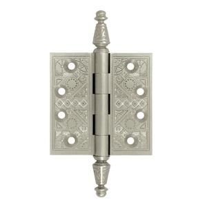 Deltana 3 1/2" x 3 1/2" Square Corner Ornate Solid Brass Hinges DSBP35U