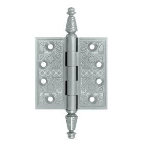 Deltana 3 1/2" x 3 1/2" Square Corner Ornate Solid Brass Hinges DSBP35U