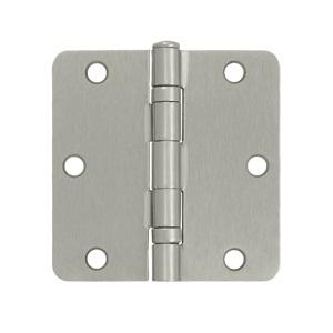 Deltana 3 1/2" x 3 1/2" Radius Corner Ball Bearing Residential Steel Hinges