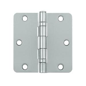 Deltana 3 1/2" x 3 1/2" Radius Corner Ball Bearing Residential Steel Hinges