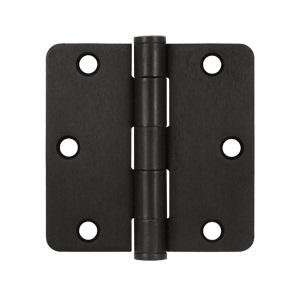 Deltana 3 1/2" x 3 1/2" Radius Corner Heavy Duty Steel Hinges