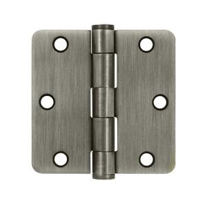 Deltana 3 1/2" x 3 1/2" Radius Corner Heavy Duty Steel Hinges