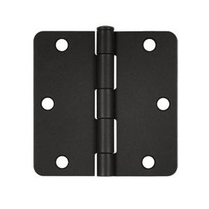 Deltana 3 1/2" x 3 1/2" Radius Corner Residential Steel Hinges S35R4/S35R5