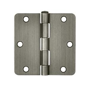 Deltana 3 1/2" x 3 1/2" Radius Corner Residential Steel Hinges S35R4/S35R5