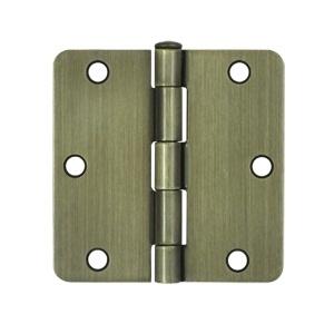 Deltana 3 1/2" x 3 1/2" Radius Corner Residential Steel Hinges S35R4/S35R5