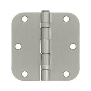 Deltana 3 1/2" x 3 1/2" Radius Corner Ball Bearing Residential Steel Hinges