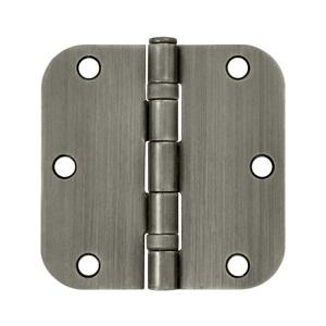 Deltana 3 1/2" x 3 1/2" Radius Corner Ball Bearing Residential Steel Hinges