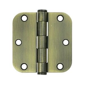 Deltana 3 1/2" x 3 1/2" Radius Corner Heavy Duty Steel Hinges