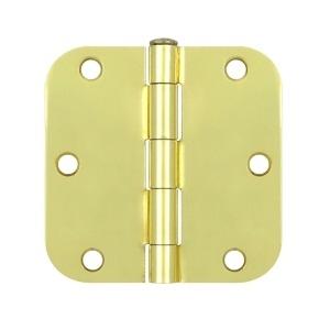 Deltana 3 1/2" x 3 1/2" Radius Corner Residential Steel Hinges