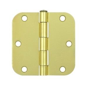 Deltana 3 1/2" x 3 1/2" Radius Corner Residential Steel Hinges S35R4/S35R5