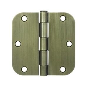 Deltana 3 1/2" x 3 1/2" Radius Corner Residential Steel Hinges S35R4/S35R5