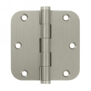 Deltana 3 1/2" x 3 1/2" Radius Corner Standard Brass Hinges DSB35R5,DSB35R4