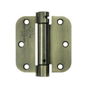Deltana 3 1/2" X 3 1/2" Radius Corner Spring Steel Hinge DSH35R4/DSH35R5