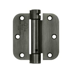 Deltana 3 1/2" X 3 1/2" Radius Corner Spring Steel Hinge DSH35R4/DSH35R5