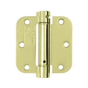 Deltana 3 1/2" X 3 1/2" Radius Corner Spring Steel Hinge DSH35R4/DSH35R5