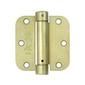 Deltana 3 1/2" X 3 1/2" Radius Corner Spring Steel Hinge DSH35R4/DSH35R5