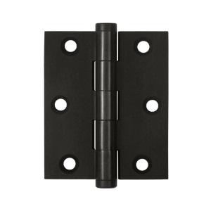 Deltana 3" x 2 1/2" Square Corner Screen Door Brass Hinges Oil Rubbed Bronze