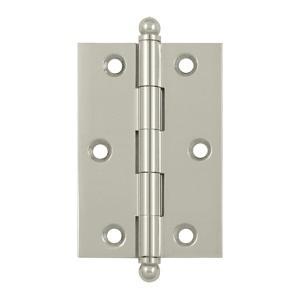 Deltana 3" x 2" Cabinet Brass Hinges w/Ball Tips (Pair) CH3020