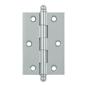 Deltana 3" x 2" Cabinet Brass Hinges w/Ball Tips (Pair) CH3020