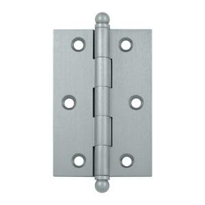 Deltana 3" x 2" Cabinet Brass Hinges w/Ball Tips (Pair) CH3020