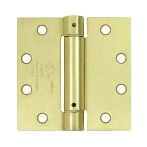 Deltana 4 1/2" X 4 1/2" Square Corner Spring Steel Hinge DSH45U