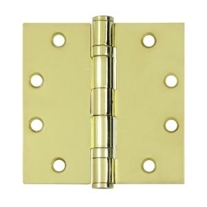 Deltana 4 1/2" x 4 1/2" Square Corner Ball Bearing Heavy Duty Steel Hinges-NRP