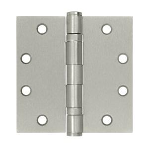 Deltana 4 1/2" x 4 1/2" Square Corner Ball Bearing Heavy Duty Steel Hinges S45BB