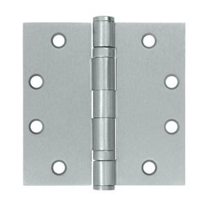 Deltana 4 1/2" x 4 1/2" Square Corner Ball Bearing Heavy Duty Steel Hinges S45BB