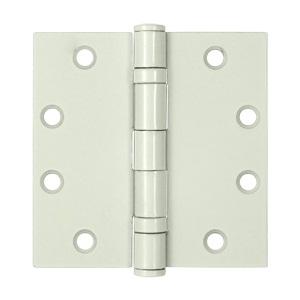 Deltana 4 1/2" x 4 1/2" Square Corner Ball Bearing Heavy Duty Steel Hinges S45BB