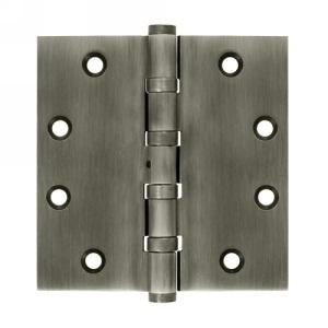 Deltana 4 1/2" x 4 1/2" Square Corner Ball Bearing Brass Hinges NRP DSB45NB 